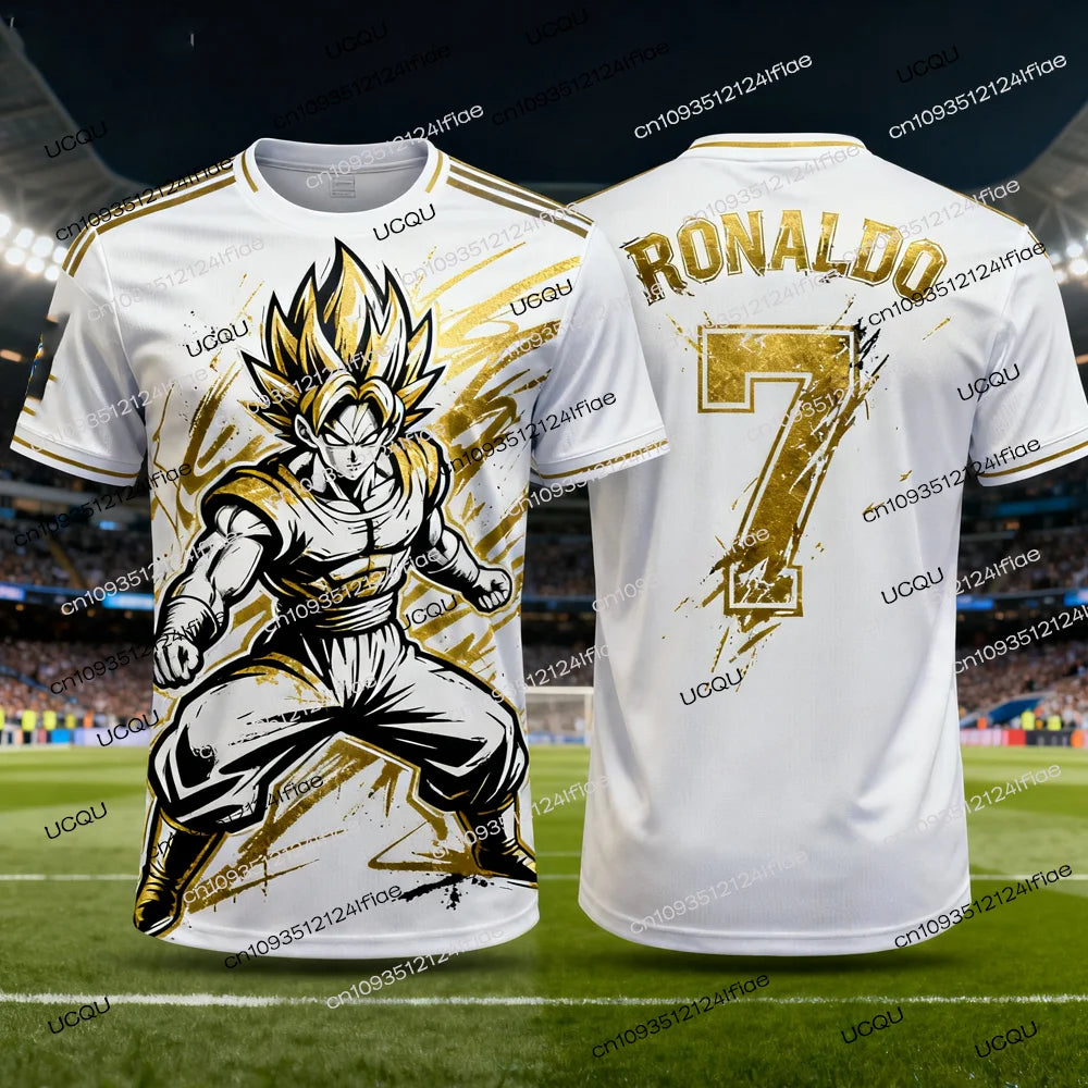 2025 New Arrivals Dragon Ball Z Goku/Vegeta Special Edition Football Jersey Ronaldo No.7 Football T-shirt Fan Special Jersey Kit