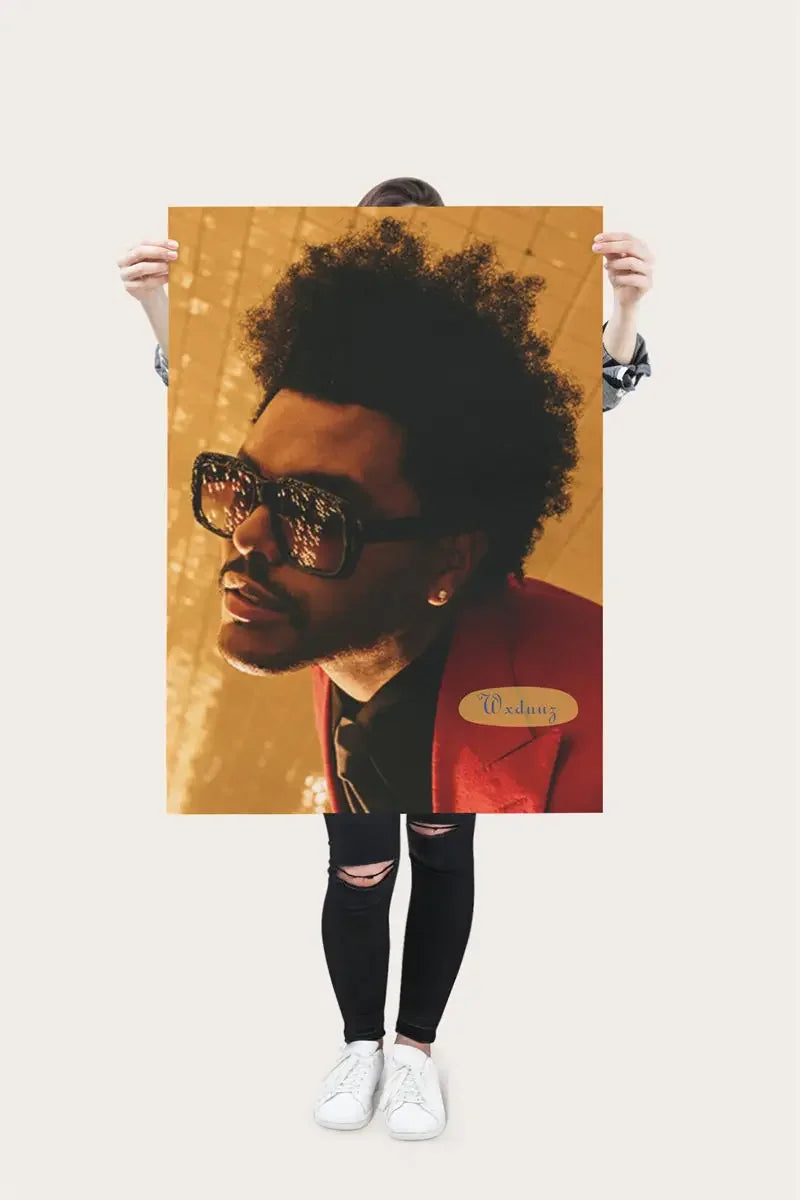 The Weeknd Poster Music Album Pop Rap Hip Hop Singer Life Photos Room Living Canvas Painting Print Wall Art Home Decor Pictures