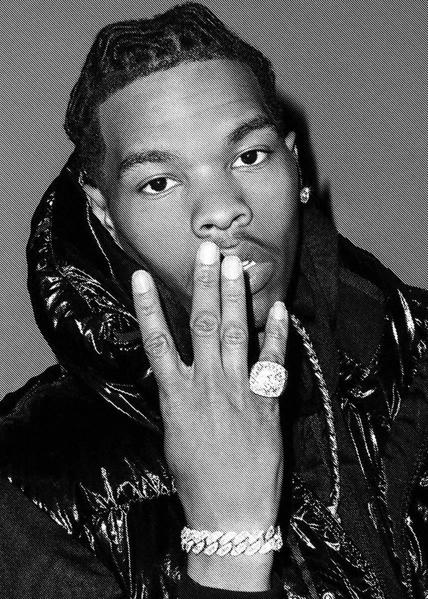 Famous Rapper LIL BABY/Drake/the Weekend Black and White Posters Canvas Painting and Prints Wall Art Picture for Room Home Decor