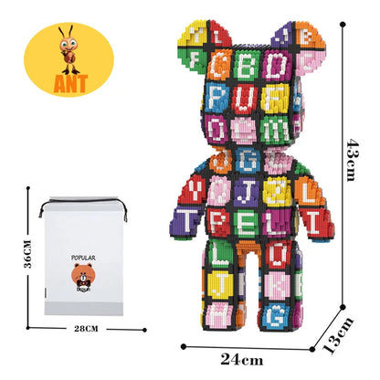 Kawaii Bear Building Blocks,assembly Toys,Ornaments, Home Decor,Creative Building Blocks,Thinking Developing Toys,Toys for Gifts