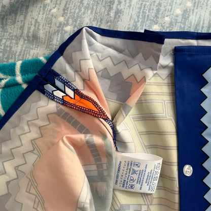 Hawaiiaans shirt met sulfeenmouwen