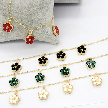 18k vergulde bloemenarmbanden