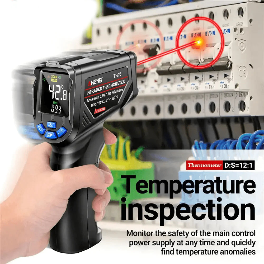 Infrarood laserthermometer contactloos