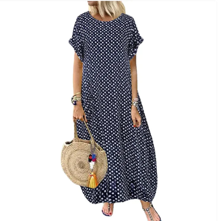 Retro-Brise-Kleid mit Polka Dots