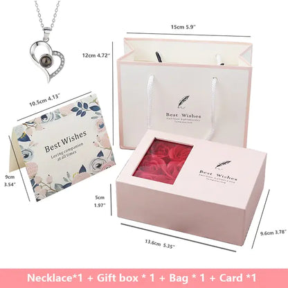 Geschenkbox mit Rosenseife