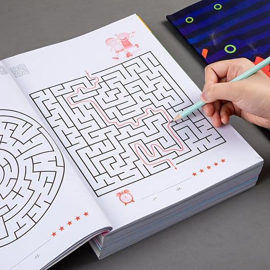 Early Childhood Learning Maze Puzzle Book - a Focus Training Game, a Maze Training Book Designed to Enhance Concentration, a Puzzle Game Aimed at Improving Students' Thinking And Attention, an Intellectual Development Toy