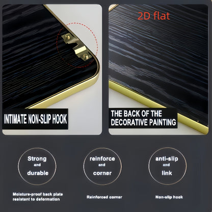 3PC2D Planar Landscape Art Decoration Painting, Crystal Fine Porcelain Painted Mural Suitable for Decorating Living Rooms, Bedrooms, Dining Rooms, And Offices.