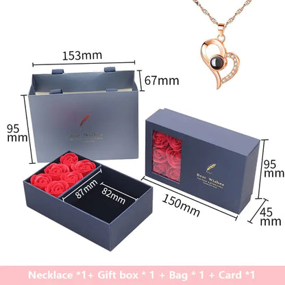 Geschenkbox mit Rosenseife