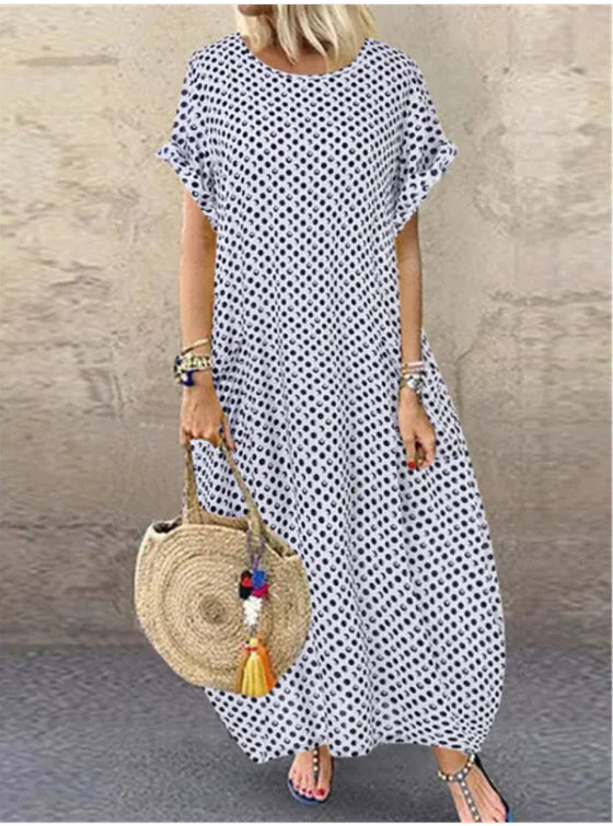 Retro-Brise-Kleid mit Polka Dots