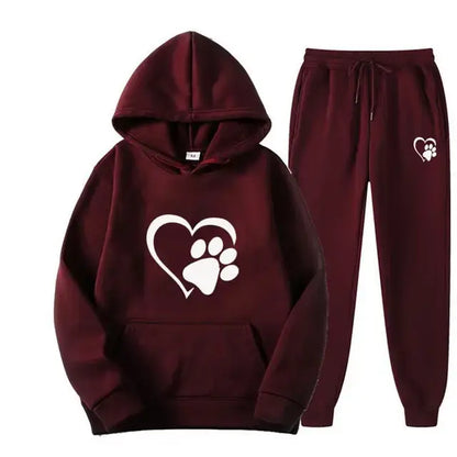 Hondenprint Hoodie en Broek