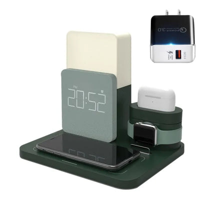 LED-lamp voor op het nachtkastje Qi-draadloze oplader