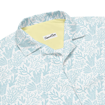 Coral Reef Resort Button Down Hawaiian Shirt - Kust Zomer 2024 Collectie