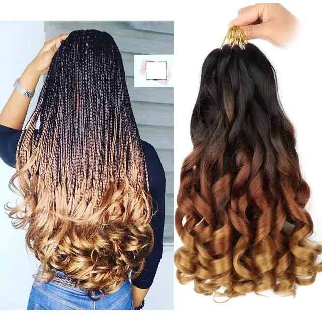 Franse Krul Vlecht Synthetisch Haar