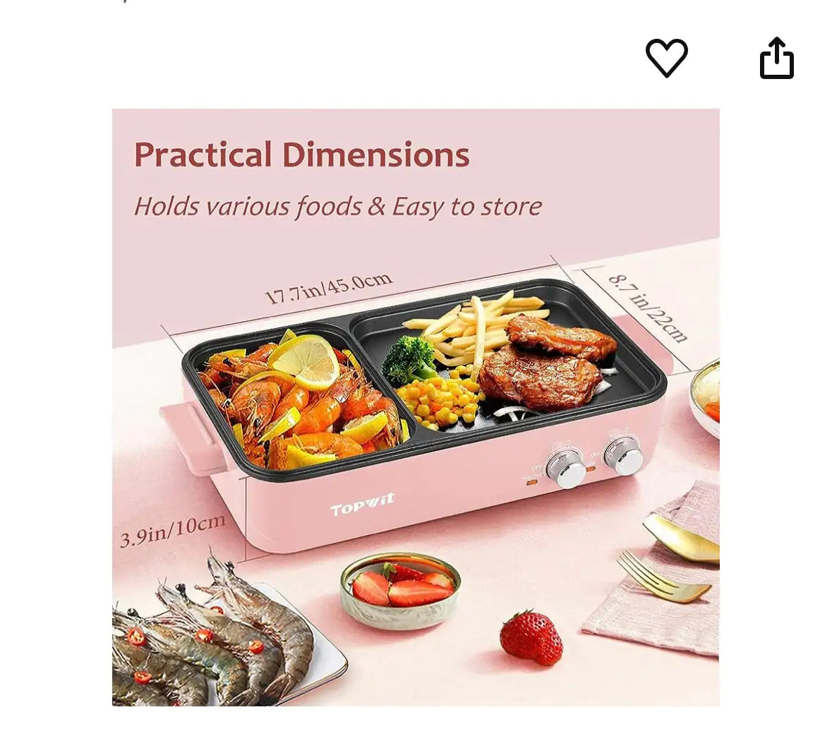 Hotpot met grill voor biefstuk