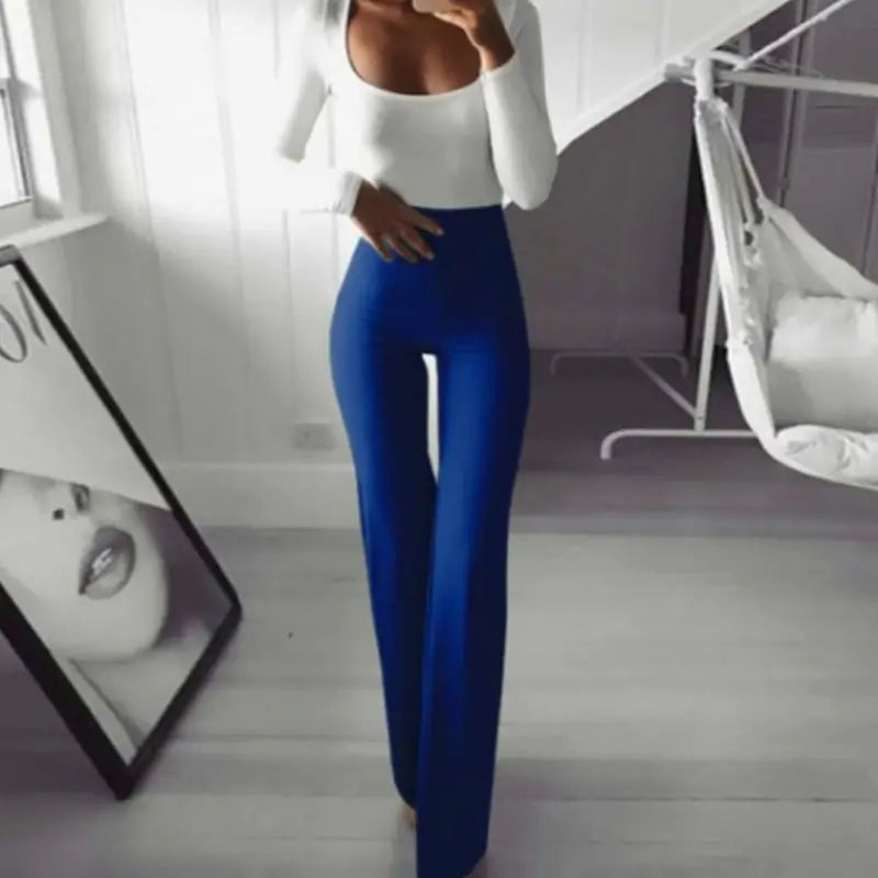 Zomer Herfst Effen Elegante Palazzo Broek