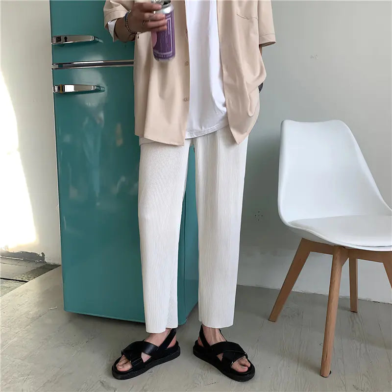 2021 Geplooide Rechte Broek