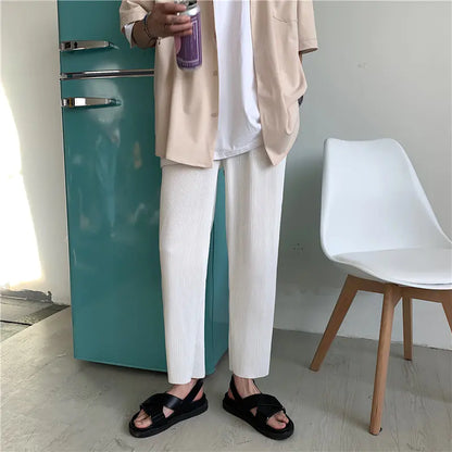 2021 Geplooide Rechte Broek