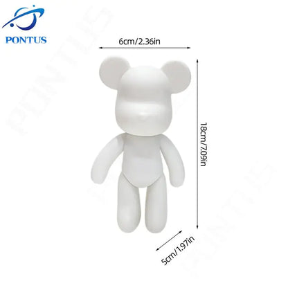 Expressive Fluid Bear Sculpture