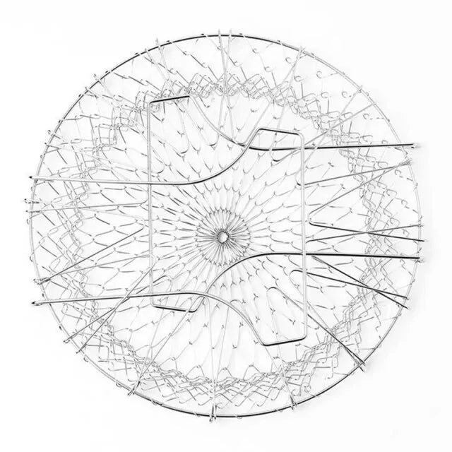 Faltbarer Dampfspül-Bratsiebkorb